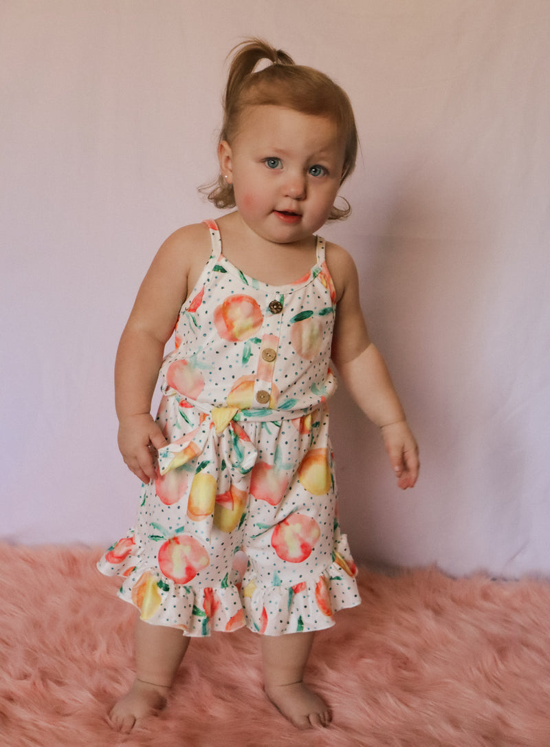 Peach Overall Jumpsuit - 3 Years