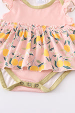 Pink Lemon Romper - 3M