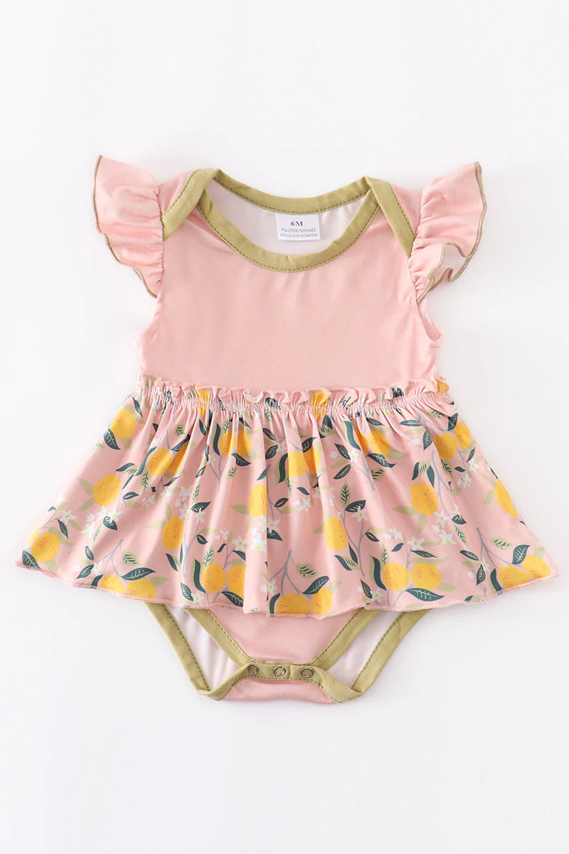 Pink Lemon Romper - 3M