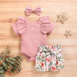 Pink and Floral 3 piece set - 18/24 Months