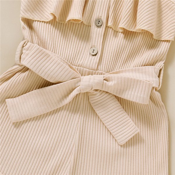 Apricot Ribbed Shorts Romper 3-4 years