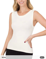 Cropped Seamless Round Neck Tank