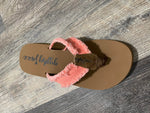 Coral Gypsy Jazz Flip Flops