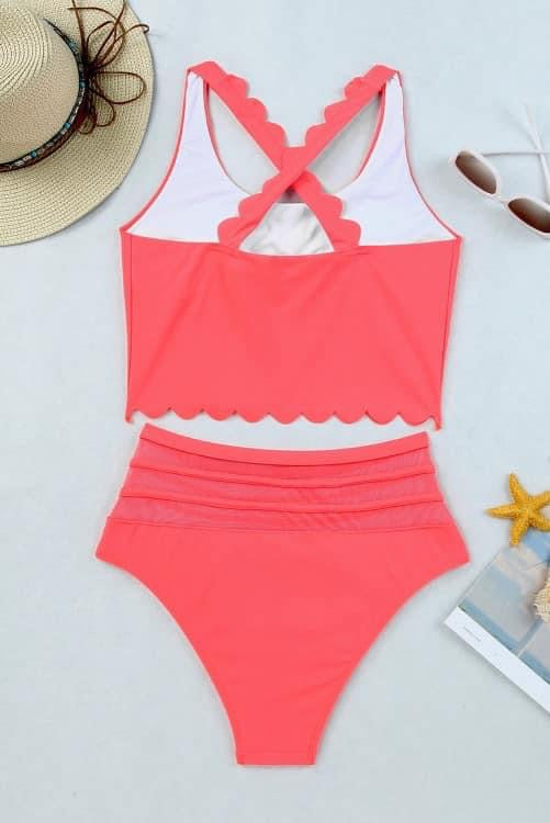 Scallop Trim Tankini