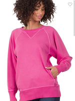 Zenana Terry Pullover