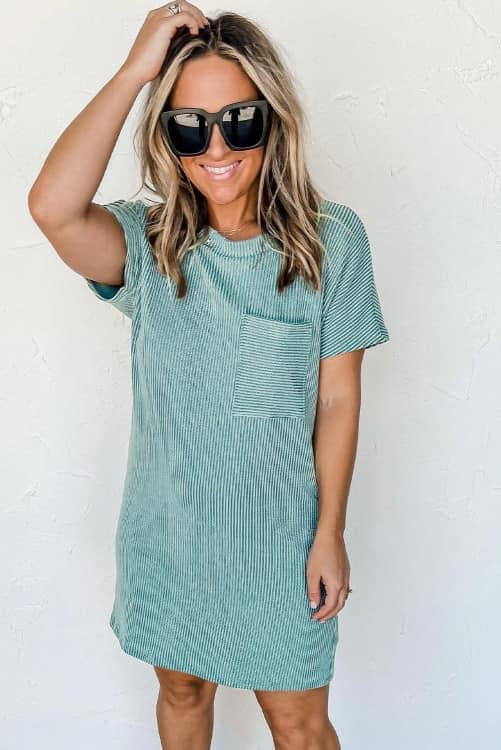 Ribbed Tshirt Dress