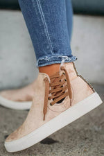 Drawstring Hi-Top Sneakers