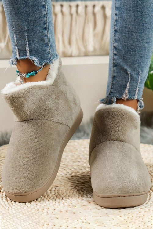 Fuzzy Boot Slippers