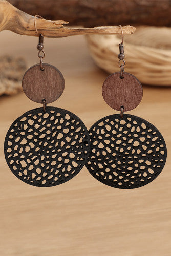 Wood & Leather earrings