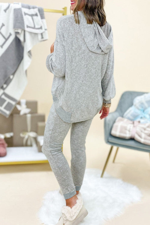 Grey Hoodie Lounge Set