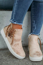 Drawstring Hi-Top Sneakers