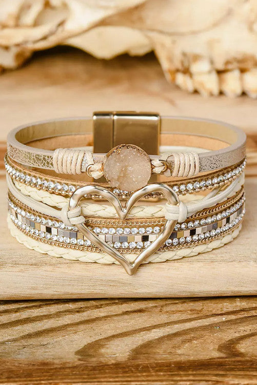 Heart Stack Bracelet