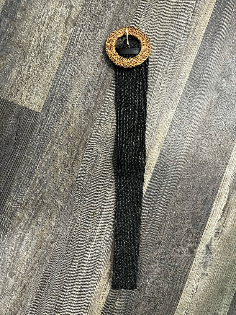 Round accent straw belt