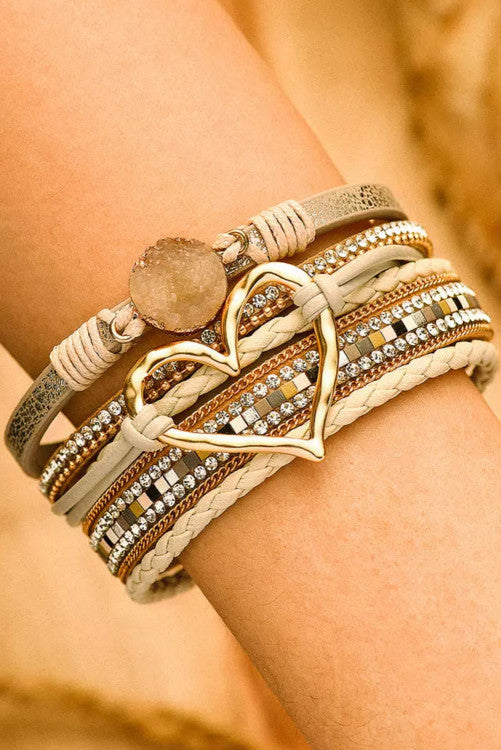 Heart Stack Bracelet