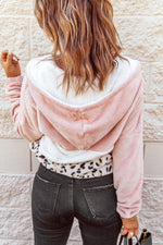 Fleece Leopard Colorblock