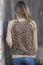 Kangaroo Pocket Leopard Pullover