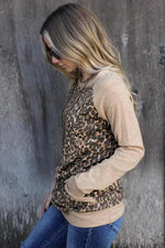 Kangaroo Pocket Leopard Pullover