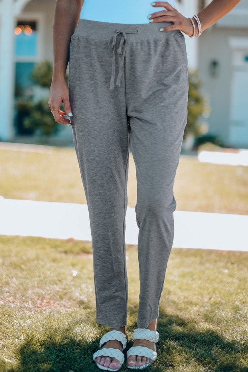 Grey Raw Seam Sweatpants