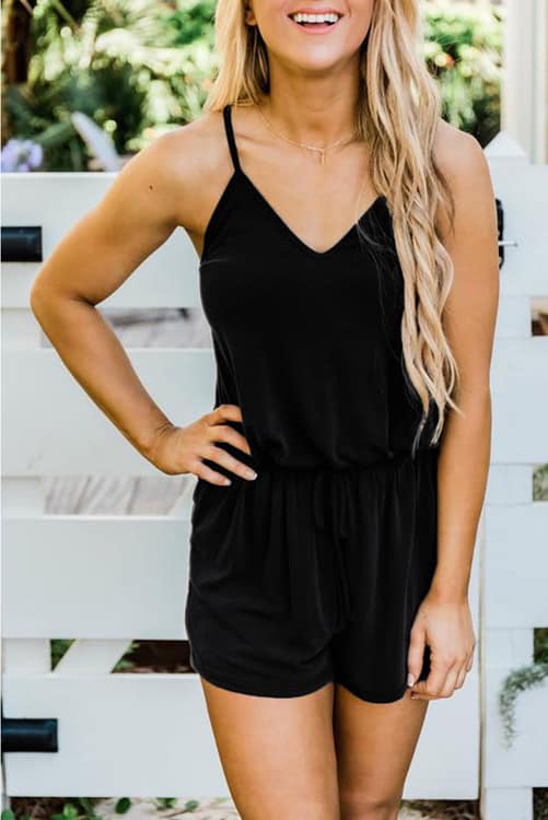 Solid Tank Romper