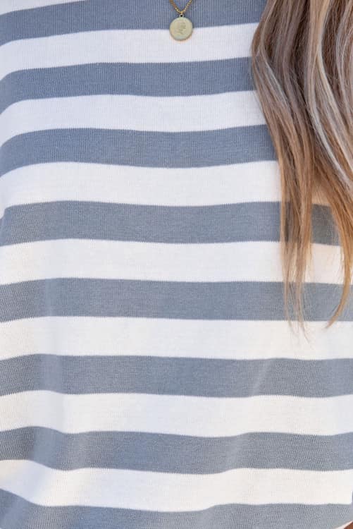 Relaxed Fit Striped Sweatshirt