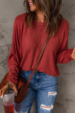 Basic Solid Long Sleeve Top